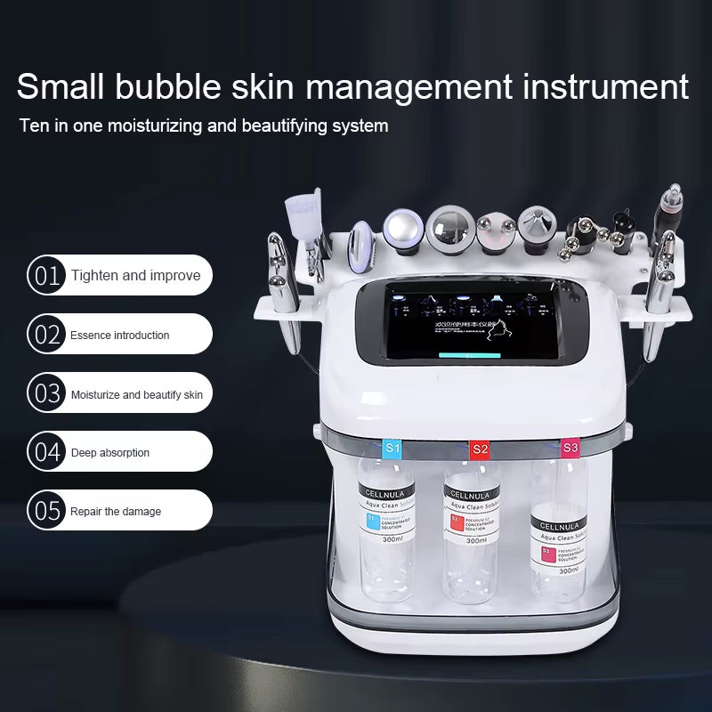 2025 10 in 1 Dermabrasion Hydro-Facial Machine CE