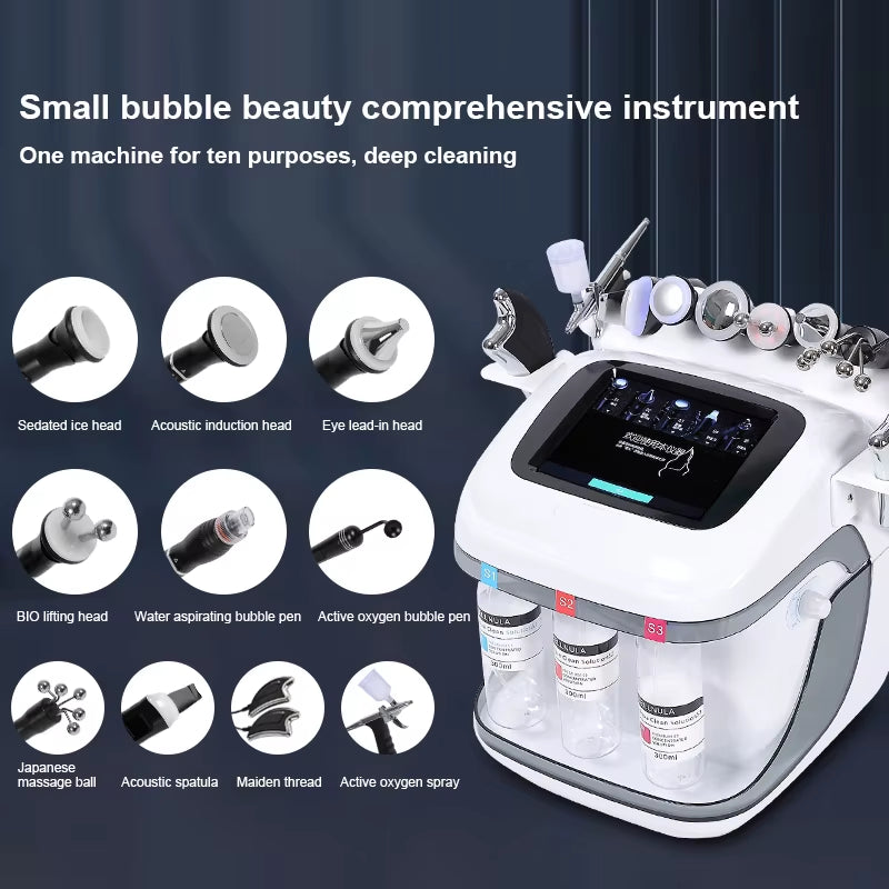 2025 10 in 1 Dermabrasion Hydro-Facial Machine CE